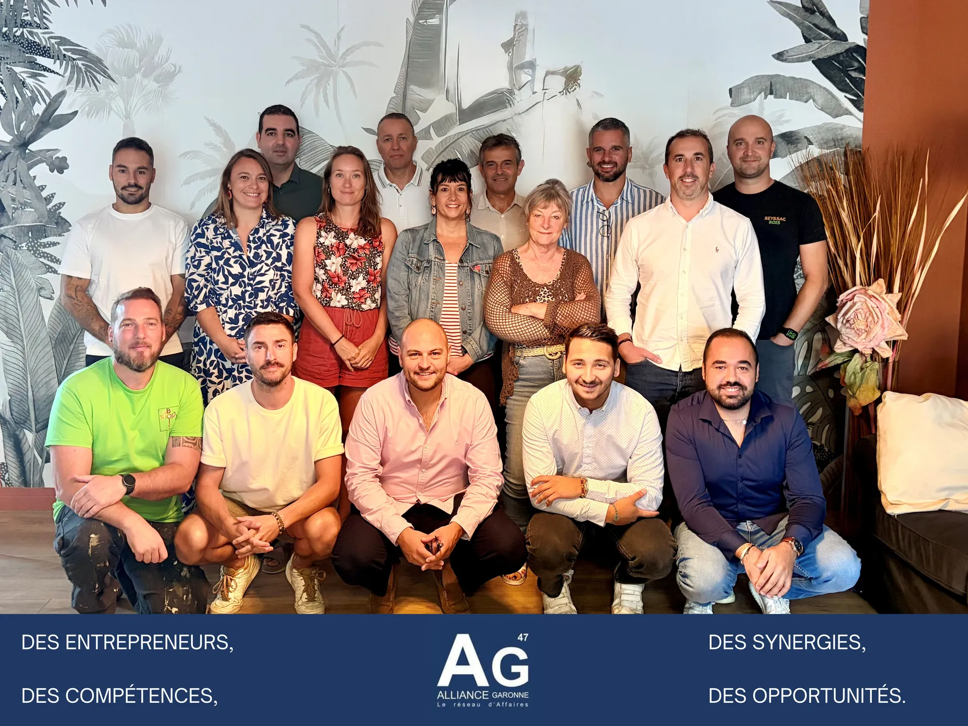 Les membres d'Alliance Garonne 47 réunis